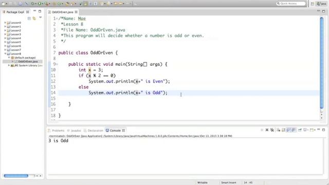 Java: 8 If Statements смотреть онлайн