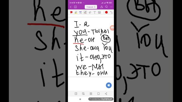 Личные местоимения/ Personal Pronouns