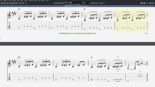 The Virtues - GUITAR BOOGIE SHUFFLE - Guitar Solos Tutorial (Tab + Sheet Music) смотреть онлайн