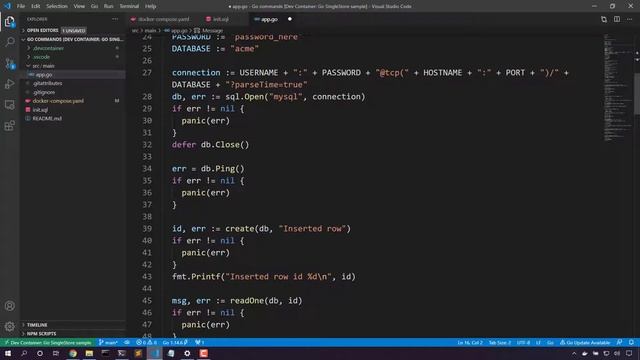 Get started with #SingleStore in #Go смотреть онлайн