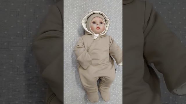 Комбинезон утеплённый КАРАМЕЛЬКА. РОСТ 56,62,68 смотреть онлайн