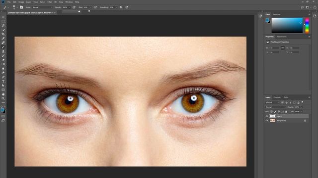 Cómo Cambiar el Color de Ojos en Photoshop de Forma Realista смотреть онлайн