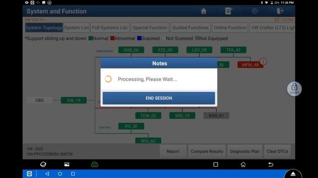 VW 2019 Power steering DTC B1168F2 steering angle sensor no initialization смотреть онлайн