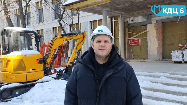 Строители продолжают работы по капитальному ремонту филиала №2 КДЦ №6 смотреть онлайн