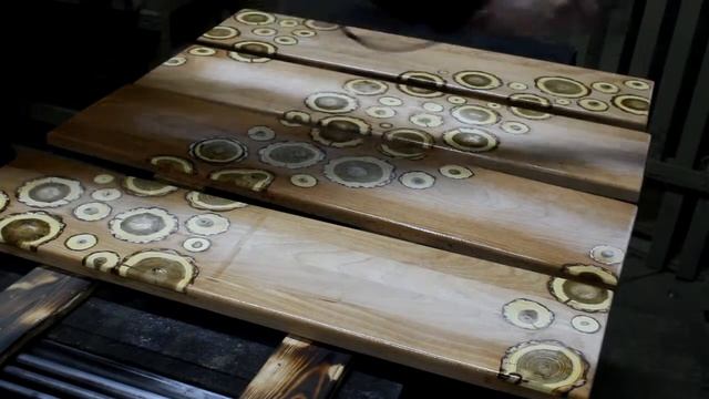 Новые фасады для комода (часть 2) - New facades for commode (part 2) Инкрустация фасадов срезами смотреть онлайн