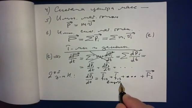 Импульс. Центр масс. Теорема о движении центра масс.  Лекция 4-1