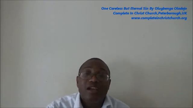 One Careless But Eternal Sin By Olugbenga Oladejo смотреть онлайн