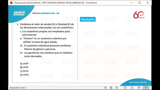 San Marcos REPASO INTENSIVO 2021 | Semana 03 Lunes