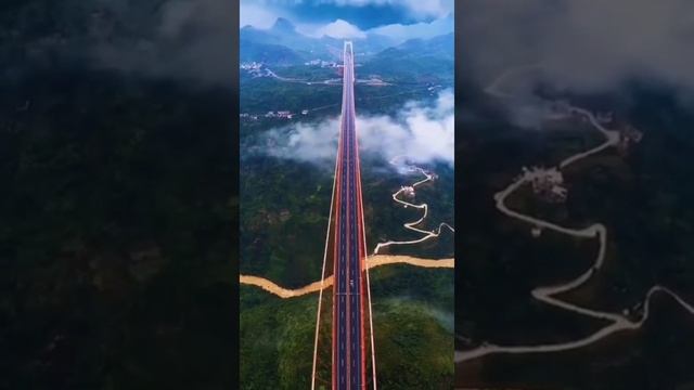 Мост Дугэ в Китае Длина — 1 341,4 м.Стоимость строительства моста 7,79 млрд. юаней смотреть онлайн