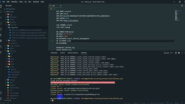 Laravel - Vue3 - Multiauth library management 8 ( passport installation ) смотреть онлайн