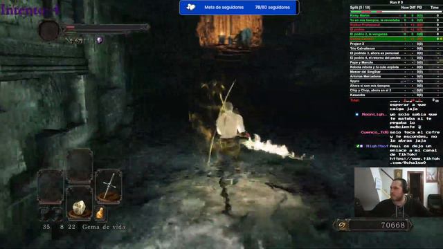 DARK SOULS II ANY%. PB:22, VAMOS DE CABEZA A PB HELL. DIA 5 смотреть онлайн
