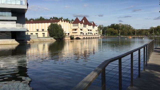 Москва. ВДНХ. Красивые Каменские пруды Kamenskie ponds. Его обитатели лебеди, утки. Очень красиво! смотреть онлайн