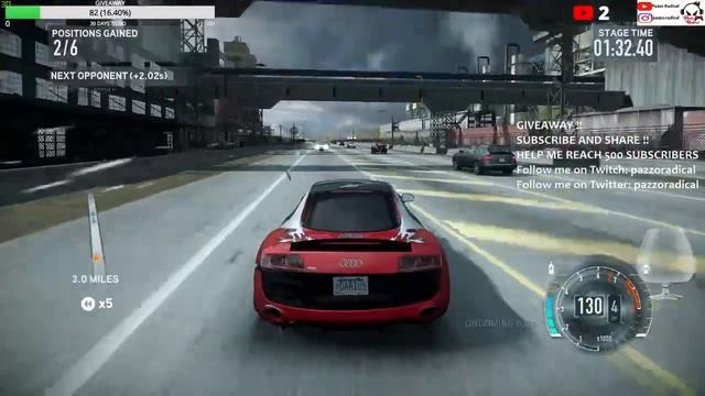 Need For Speed The Run Walkthrough | Part 6 | Campaign Stage 6 | Audi R8 | pAzzo | Giveaway смотреть онлайн
