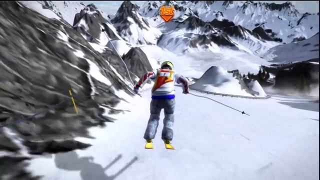 Winter Sports 2010 (PS3) Gameplay: Freestyle Skiing Race смотреть онлайн