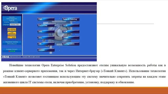 Информационные системы в бронировании. Система Opera смотреть онлайн