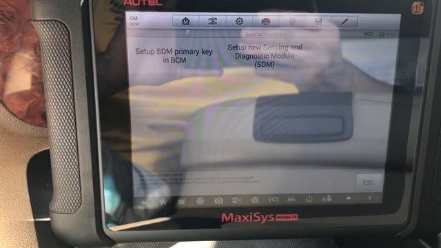 SDM Primary key reset GM AIRBAG RESET With AUTEL Scan Tool смотреть онлайн