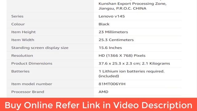 Lenovo 15.6 inch HD Laptop i V145 AMD A6 i 4GB RAM I NewsVani смотреть онлайн