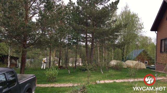 Обработка дачного участка от клещей и короедов (Уничтожение клещей 2022 5) смотреть онлайн