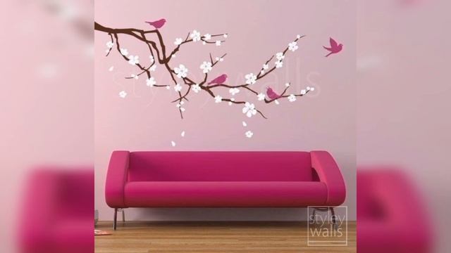 Latest Wall Stickers Designs | Latest Wall Decoration Ideas For Bedroom and Livingroom смотреть онлайн