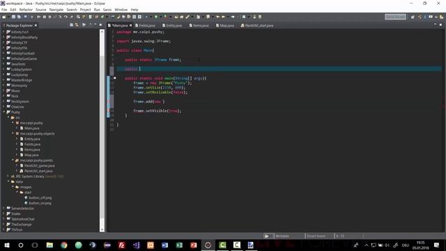 Java PUSHY programmieren #1 | JFrame und animierter Start-Button смотреть онлайн