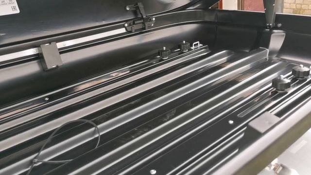 Автобокс-багажник Way-box 350 литров черный карбон. смотреть онлайн