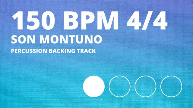 Son Montuno Backing Track | Percussion Metronome | 150 BPM смотреть онлайн