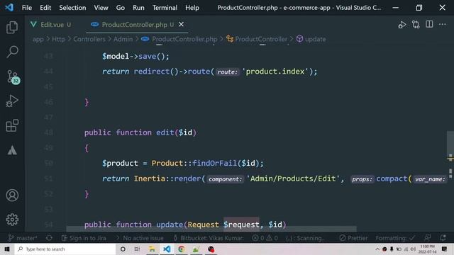 8. Product Edit/Update & Delete || Ecommerce Website #ecommerce #laravel #inertia #vue #php смотреть онлайн