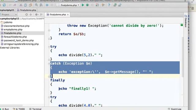 The Finally Block in PHP смотреть онлайн