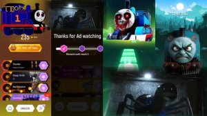 Cursed thomas vs Spider thomas vs Scary thomas vs Monster thomas train Tiles edm rush