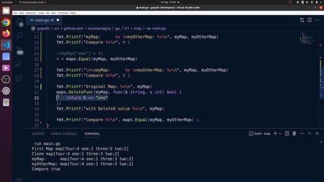 Maps package in Go 1.21 смотреть онлайн