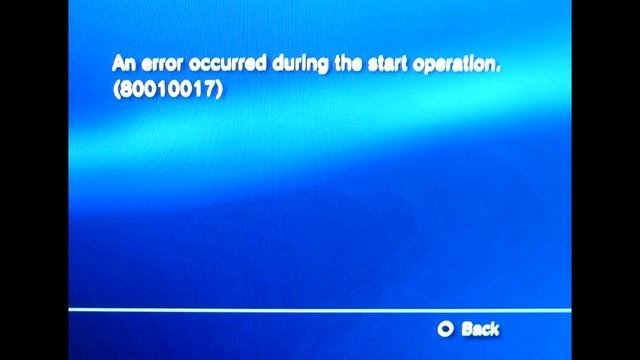 An error occured during the start operation. (80010017) смотреть онлайн