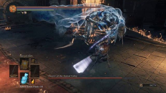 Dark Souls 3 | Dancer of the Boreal Valley Boss Fight * No Damage NG+6 смотреть онлайн