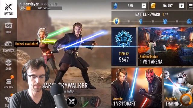 Star Wars: Force Arena - Anakin Skywalker Rush Deck Guide/Strategy! Double Juice Gameplay смотреть онлайн