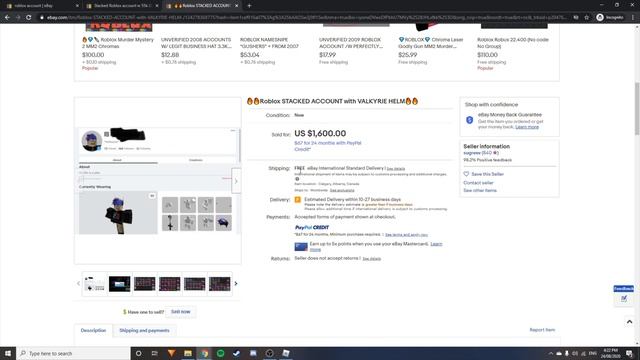 My ROBLOX account is for SALE??? смотреть онлайн