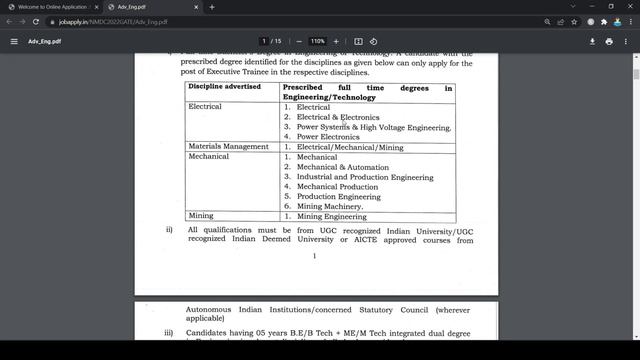 NMDC Recruitment 2022 through GATE | Executive Trainees | Salary: Rs. 1,80,000 | Latest Jobs 2022 смотреть онлайн