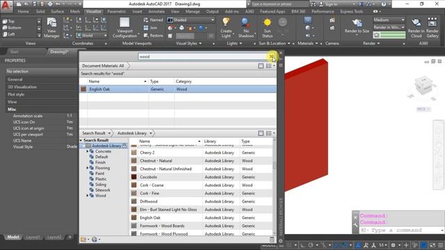 How to apply material in AutoCAD 3D смотреть онлайн