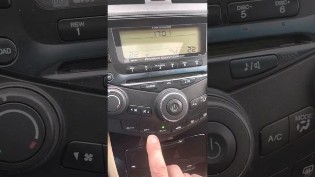 штатная магнитола ГУ Хонда Аккорд 7 не работает кнопка АС включения выключения кондиционера.Хелп