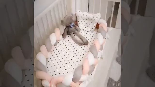 Детское хлопковое тканое гнездо для кроватки, складная портативная бионическая кровать, съемная смотреть онлайн