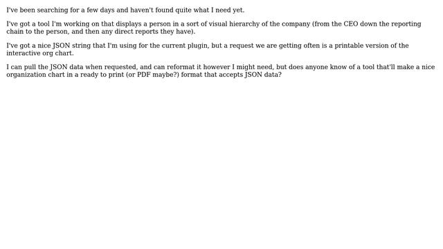 Print an organizational chart to PDF from JSON data? смотреть онлайн