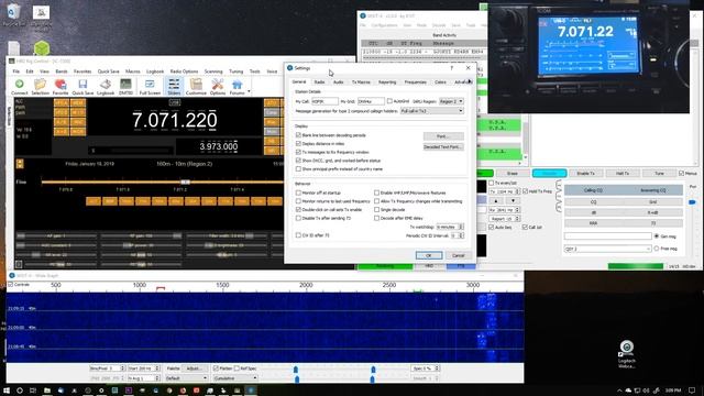 Using the Icom 7300 with NEW Ham Radio Deluxe and WSJTX смотреть онлайн
