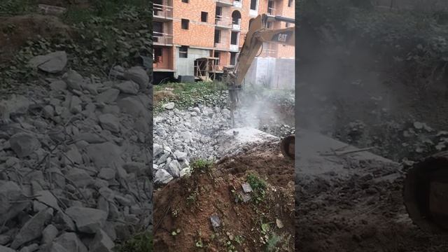 Демонтаж армированной плиты фундамента башенного крана смотреть онлайн