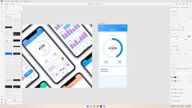 Как нарисовать Шагомер в Adobe XD [Дизайн мобильного приложения] смотреть онлайн
