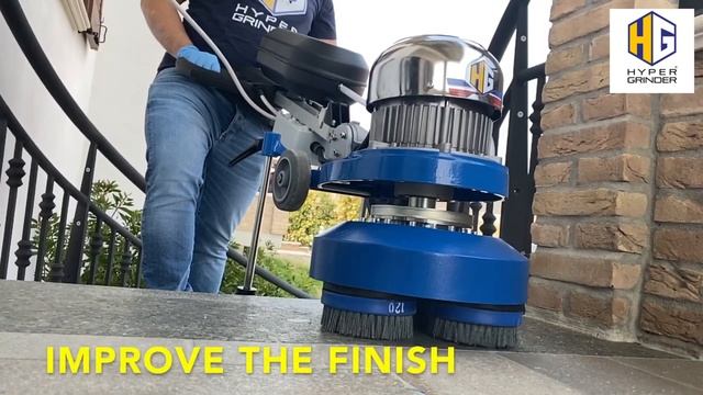 Как отполировать столешницы и лестницы из гранита, мрамора и бетона шлифовальной машиной Atom 330 смотреть онлайн