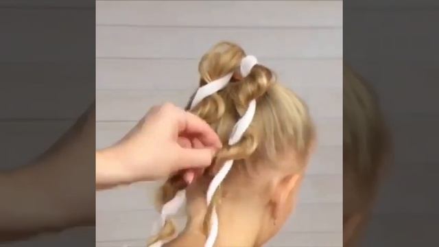 Детская прическа на длинные волосы В ШКОЛУ,1 СЕНТЯБРЯ\HAIR DRESS IN KINDERGARTEN, IN SCHOOL смотреть онлайн