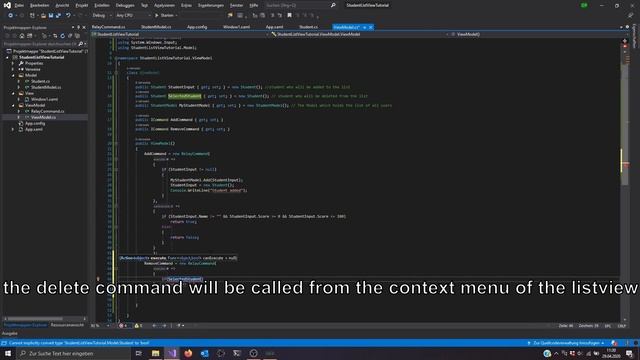 C# MVVM ListView Tutorial