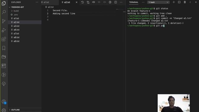 Resolving Conflicts While Merging On Git | Hands-on Git Series | Yoohoo Git смотреть онлайн