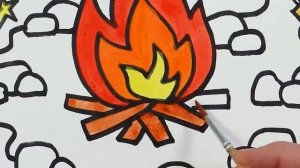 Рисуем фломастерами. Простой милый рисунок. Рисование для детей