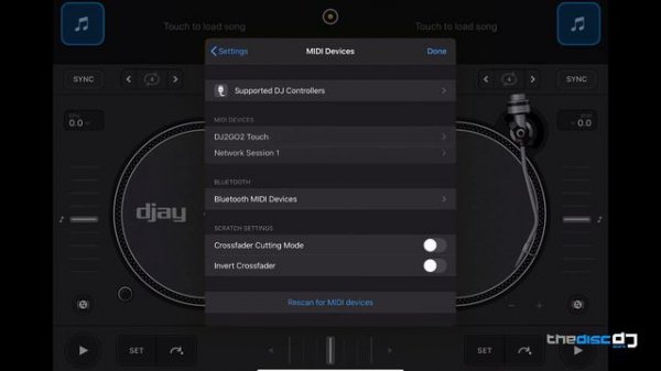 Using the Numark DJ2GO2 Touch with Algoriddim DJAY