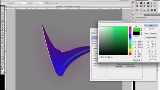 Photoshop CS5 Basic Tutorial - Cool Glowing Logo смотреть онлайн