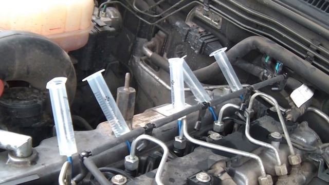 Тест форсунок на обратку Ssang Yong Rexton 2.7 Xdi смотреть онлайн